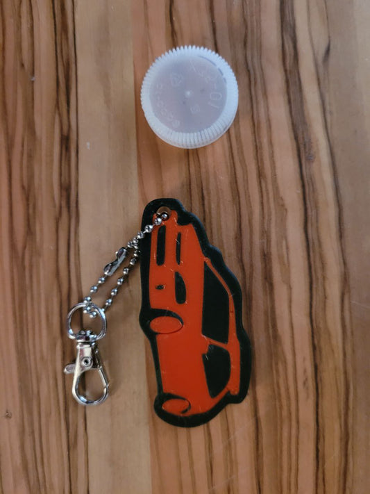 Honda EK Hatch 2 Tone Keychain